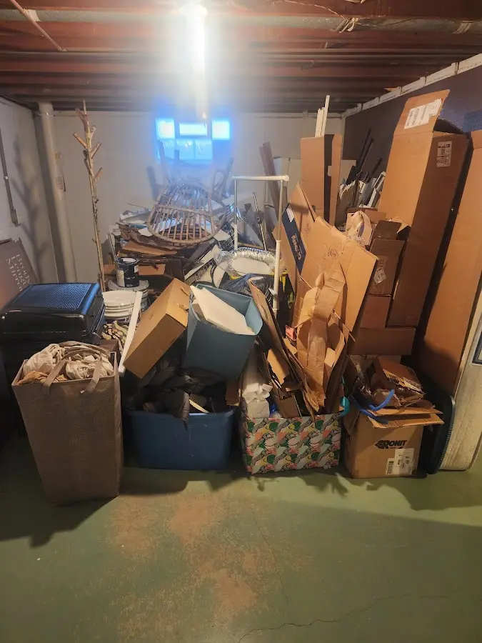 Roll-off dumpster container at job site for 20 Yard Dumpster Rental in Lehigh